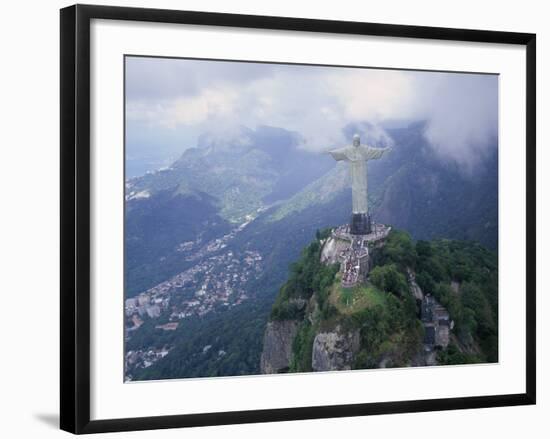 Christ the Redeemer Statue Mount Corcovado Rio de Janeiro, Brazil-null-Framed Photographic Print