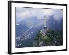 Christ the Redeemer Statue Mount Corcovado Rio de Janeiro, Brazil-null-Framed Photographic Print