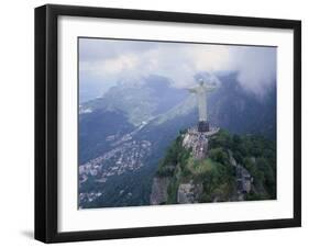 Christ the Redeemer Statue Mount Corcovado Rio de Janeiro, Brazil-null-Framed Photographic Print