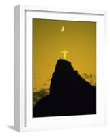 Christ the Redeemer Statue Mount Corcovado Rio de Janeiro Brazil-null-Framed Photographic Print