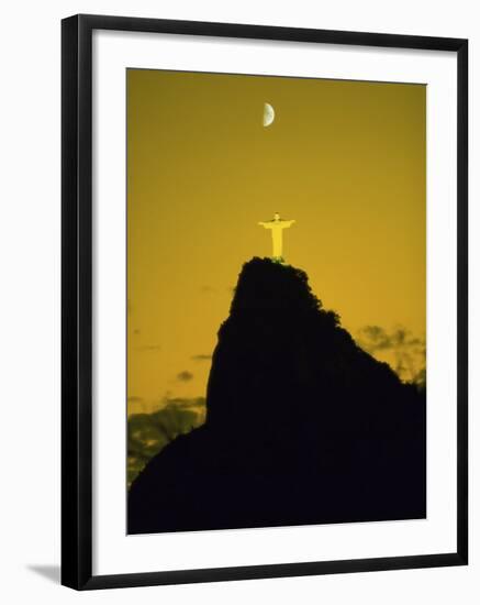 Christ the Redeemer Statue Mount Corcovado Rio de Janeiro Brazil-null-Framed Photographic Print