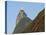 Christ the Redeemer statue on top of the Corcovado Mountain viewed from Santa Marta, Rio de Janeiro-Karol Kozlowski-Stretched Canvas