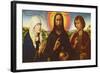 Christ the Redeemer with the Virgin and St. John the Evangelist-Rogier van der Weyden-Framed Giclee Print