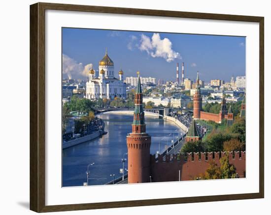 Christ the Saviour Church, Moscow, Russia-Peter Adams-Framed Photographic Print