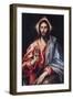 Christ the Saviour-El Greco-Framed Art Print