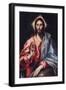 Christ the Saviour-El Greco-Framed Art Print