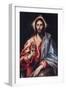 Christ the Saviour-El Greco-Framed Art Print