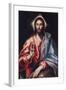 Christ the Saviour-El Greco-Framed Art Print