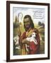 Christ the Shepherd-Bev Lopez-Framed Art Print