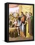 Christ Turning Water into Wine-English-Framed Stretched Canvas