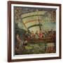 Christ Walking on the Water, after the "Navicella" by Giotto-Antoniazzo Romano-Framed Giclee Print