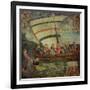 Christ Walking on the Water, after the "Navicella" by Giotto-Antoniazzo Romano-Framed Giclee Print