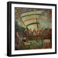 Christ Walking on the Water, after the "Navicella" by Giotto-Antoniazzo Romano-Framed Giclee Print