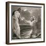 Christ Walking on the Water, C1810-C1844-Henry Corbould-Framed Giclee Print