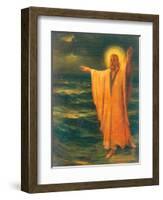 Christ Walking On The Water-Phillip Richard Morris-Framed Giclee Print