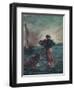 Christ Walking on Water and Reaching Out His Hand to Save Saint Peter-Eugene Delacroix-Framed Giclee Print