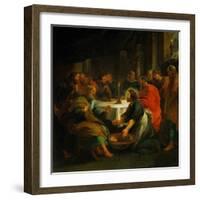 Christ Washing the Apostles' Feet, 1632-Peter Paul Rubens-Framed Giclee Print