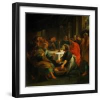 Christ Washing the Apostles' Feet, 1632-Peter Paul Rubens-Framed Giclee Print