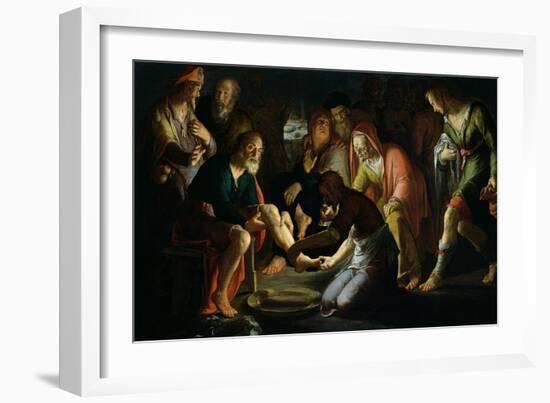 Christ Washing the Disciples' Feet, 1623-Peter Wtewael-Framed Giclee Print