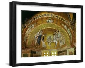 Christ Washing the Feet of an Apostle, Mosaic at the North End of the Narthex-null-Framed Giclee Print