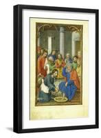 Christ Washing the Feet of Peter, 1520'S-Simon Bening-Framed Giclee Print