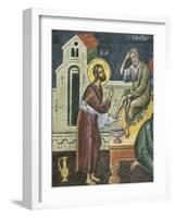 Christ Washing the Feet of the Apostles, 16th Century-null-Framed Premium Giclee Print