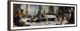 Christ Washing the Feet of the Disciples, 1548-Jacopo Tintoretto-Framed Premium Giclee Print