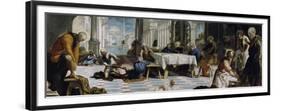 Christ Washing the Feet of the Disciples, 1548-Jacopo Tintoretto-Framed Premium Giclee Print