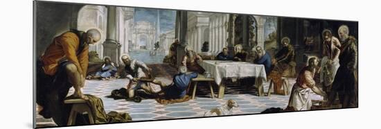 Christ Washing the Feet of the Disciples, 1548-Jacopo Tintoretto-Mounted Giclee Print