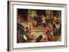 Christ Washing the Feet of the Disciples-Jacopo Robusti Tintoretto-Framed Giclee Print