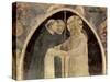 Christ Welcomes Two Dominican Friars-Fra Angelico-Stretched Canvas