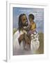 Christ with Child-Bev Lopez-Framed Art Print