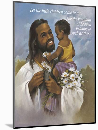 Christ with Child-Bev Lopez-Mounted Art Print