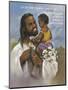 Christ with Child-Bev Lopez-Mounted Art Print