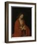 Christ with Crown of Thorns-Lucas van Leyden-Framed Art Print