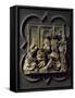 Christ with Doctors, Bronze Panel-null-Framed Stretched Canvas