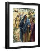 Christ with His Disciples-Henry Coller-Framed Giclee Print