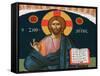 Christ with New Testament, Mount Athos, Greece, Europe-Godong-Framed Stretched Canvas