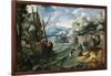 Christ with Saint Peter and the Disciples on the Sea of Galilee-Lucas Gassel-Framed Giclee Print