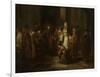 Christ with the Adulterous Woman-Gerbrand Van Den Eeckhout-Framed Art Print