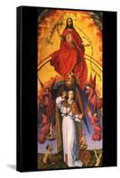 Christ with the Archangel Michael-Rogier van der Weyden-Framed Stretched Canvas