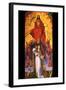 Christ with the Archangel Michael-Rogier van der Weyden-Framed Art Print