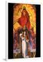 Christ with the Archangel Michael-Rogier van der Weyden-Framed Art Print