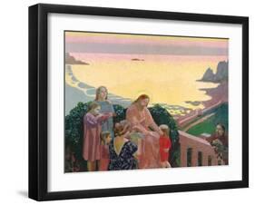 Christ with the Children, 1910-Maurice Denis-Framed Giclee Print