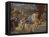Christ with the Children (Oil on Canvas)-Sebastien Bourdon-Framed Stretched Canvas