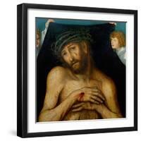 Christ with the Crown of Thorns (Der Schmerzensmann), Oil on Wood (1515)-Lucas Cranach the Elder-Framed Giclee Print