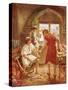 Christ Working with Joseph as a Carpenter-William Brassey Hole-Stretched Canvas