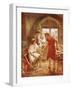 Christ Working with Joseph as a Carpenter-William Brassey Hole-Framed Giclee Print