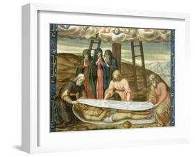 Christ Wrapped in the Holy Shroud, Deposition of Christ, 17th Century-Giovanni Battista Della Rovere-Framed Giclee Print