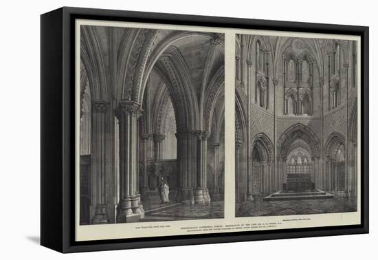 Christchurch Cathedral, Dublin, Restoration by the Late Mr G E Street, Ra-Henry William Brewer-Framed Stretched Canvas